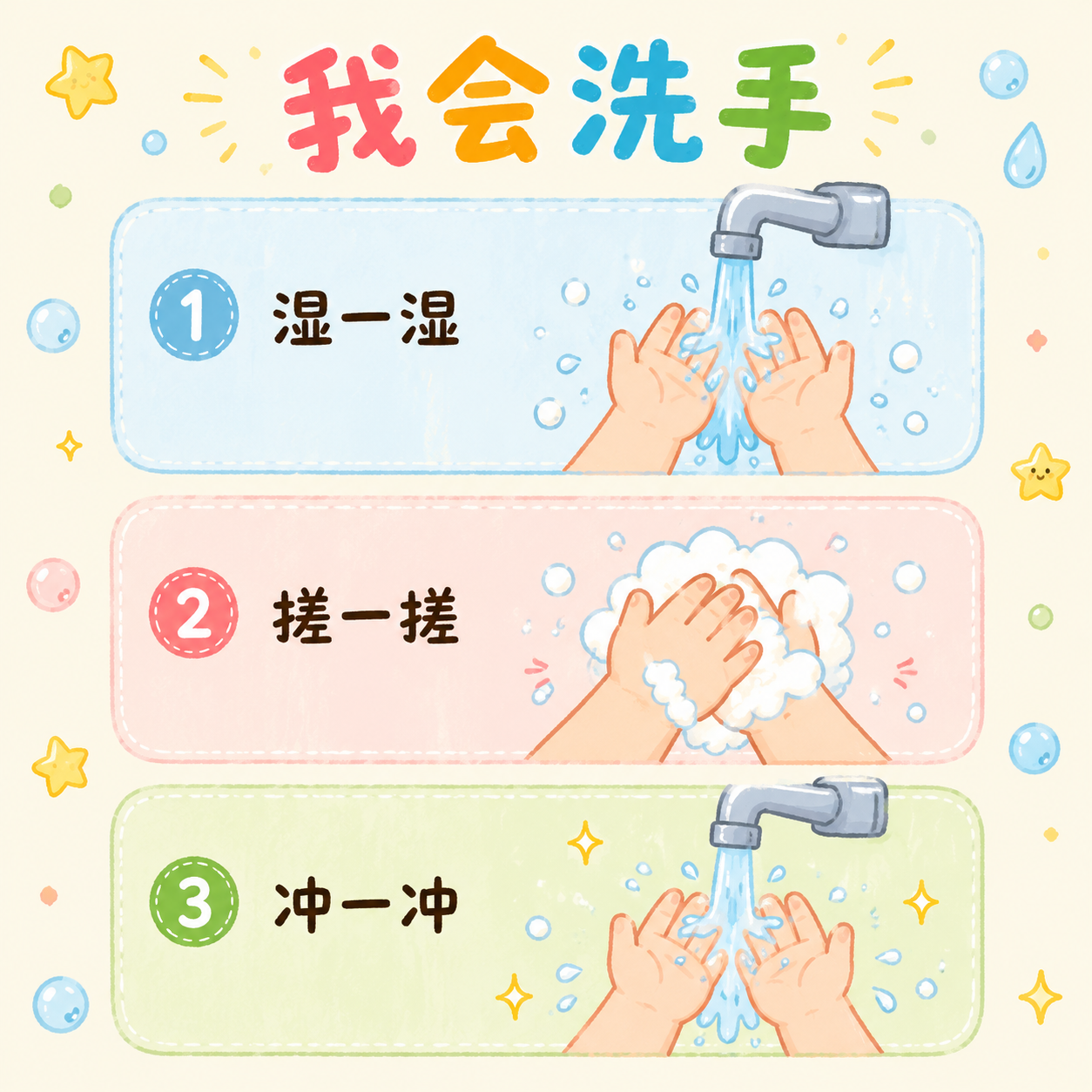我会洗手